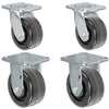 4" x 2" |  2 Swivel Casters & 2 Rigid Set of 4 | Phenolic Wheel | 3,200 Lbs Capacity CasterHQ
