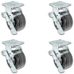 4" x 2" Phenolic Swivel Caster with Brake – 3200 lb | CasterHQ