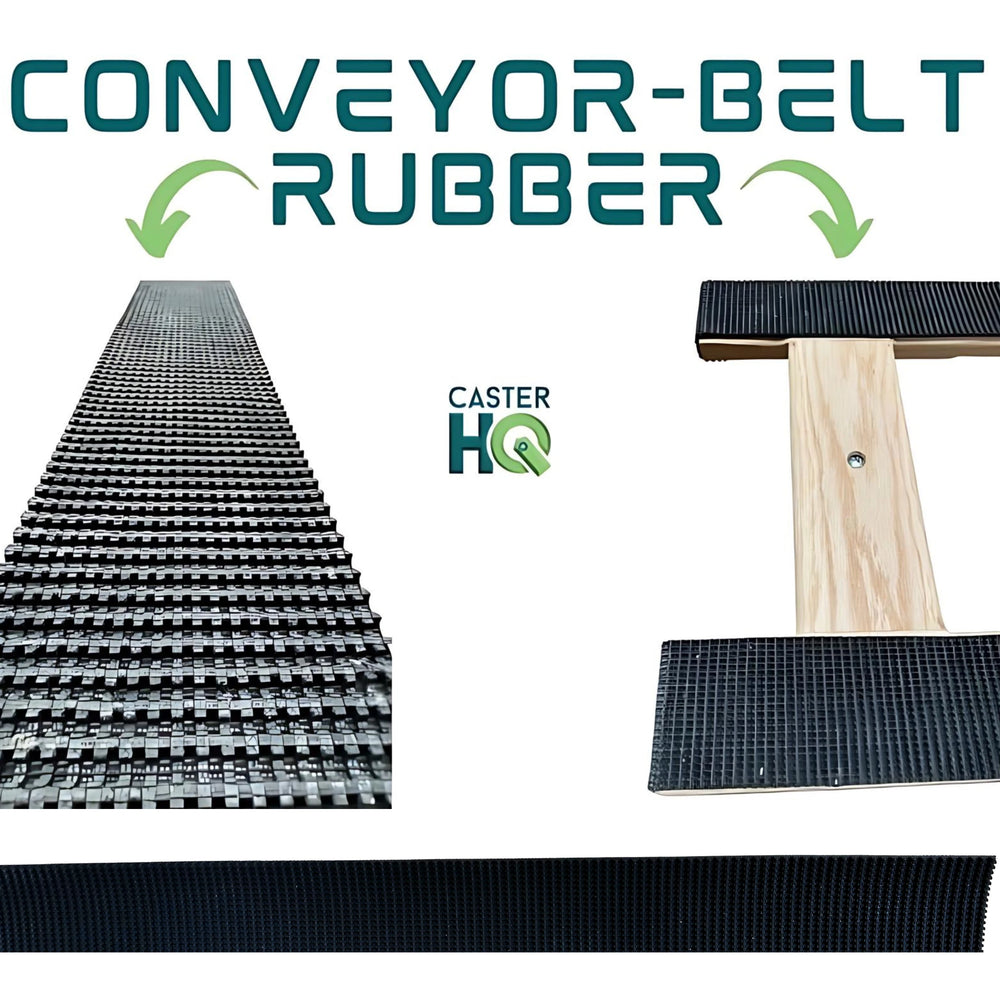 Bulk Conveyor Belt Rubber Roll for H-Frame Dollies - 3.25" x 305 ft CasterHQ