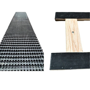 Premium Ultra-Grip Non-Skid Rubber Strip for H-Frame Dollies - 3.25" x 34" Replacement Traction Pad (One-Piece) CasterHQ