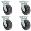 6" x 2" | Swivel Caster Set of 4 | Phenolic Wheel | 3,600 Lbs Capacity CasterHQ