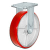 8 Inch x 2 Inch Tool Box Caster Kit - 4 Pack | 5000 lbs Total Capacity | Red Polyurethane Wheel CasterHQ