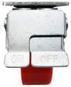 4 Inch x 2 Inch Total Lock Caster Set - 4 Pack | 2800 lbs Total Capacity | Red Polyurethane Wheel CasterHQ