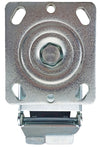 6 Inch x 2 Inch Total Lock Caster Set - 4 Pack | 4800 lbs Capacity | 2 Locking 2 Rigid Red Polyurethane CasterHQ