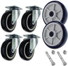 U-Boat Platform Truck Replacement Casters & Wheels & Axle Kit | 1,800 lbs capacity per set