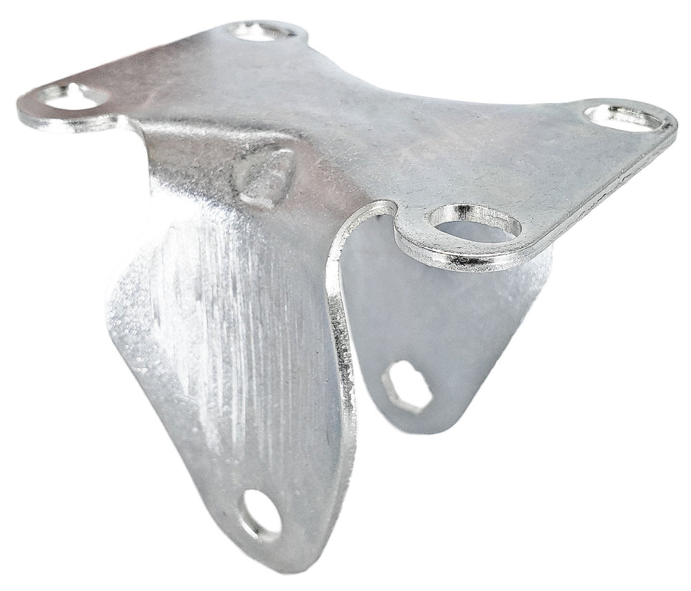 3-1/2" x 1-1/4" Rigid Caster Frame - 2-3/8" x 3-5/8" Mounting Plate - 350 lbs Capacity CasterHQ