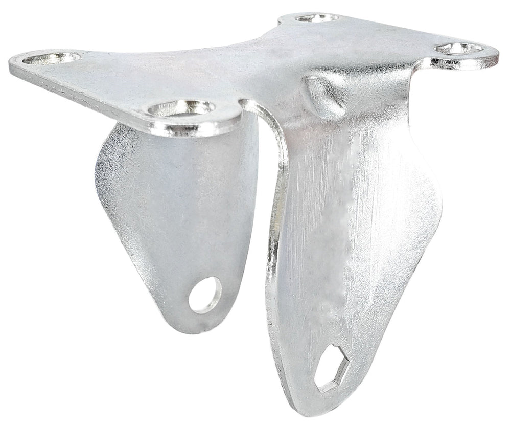 3-1/2" x 1-1/4" Rigid Caster Frame - 2-3/8" x 3-5/8" Mounting Plate - 350 lbs Capacity CasterHQ