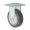 3-1/2" x 1-1/4" Rigid Caster | Gray Polyurethane on Polyolefin Core Wheel | 275 lbs Capacity | Plate Size: 3-1/8" x 4-1/8" CasterHQ