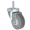3 Inch x 1-1/4 Inch FX Thermo Plastic Rubber Swivel Caster - 225 lbs Capacity | Grip Ring Stem CasterHQ