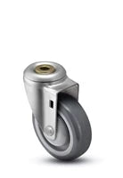 4" x 1-1/4" Hollow Kingpin Swivel Caster | Polyurethane Wheel | 350 lbs Capacity CasterHQ