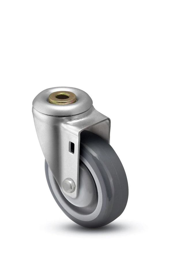 4" x 1-1/4" Hollow Kingpin Swivel Caster | Polyurethane Wheel | 350 lbs Capacity CasterHQ