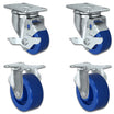 3" Solid Polyurethane 2 Locking 2 Rigid Caster – 1200 lb | CasterHQ