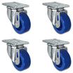 3" Solid Polyurethane Swivel Caster – 1,200 lb | 2-3/8" x 3-5/8" Plate | CasterHQ