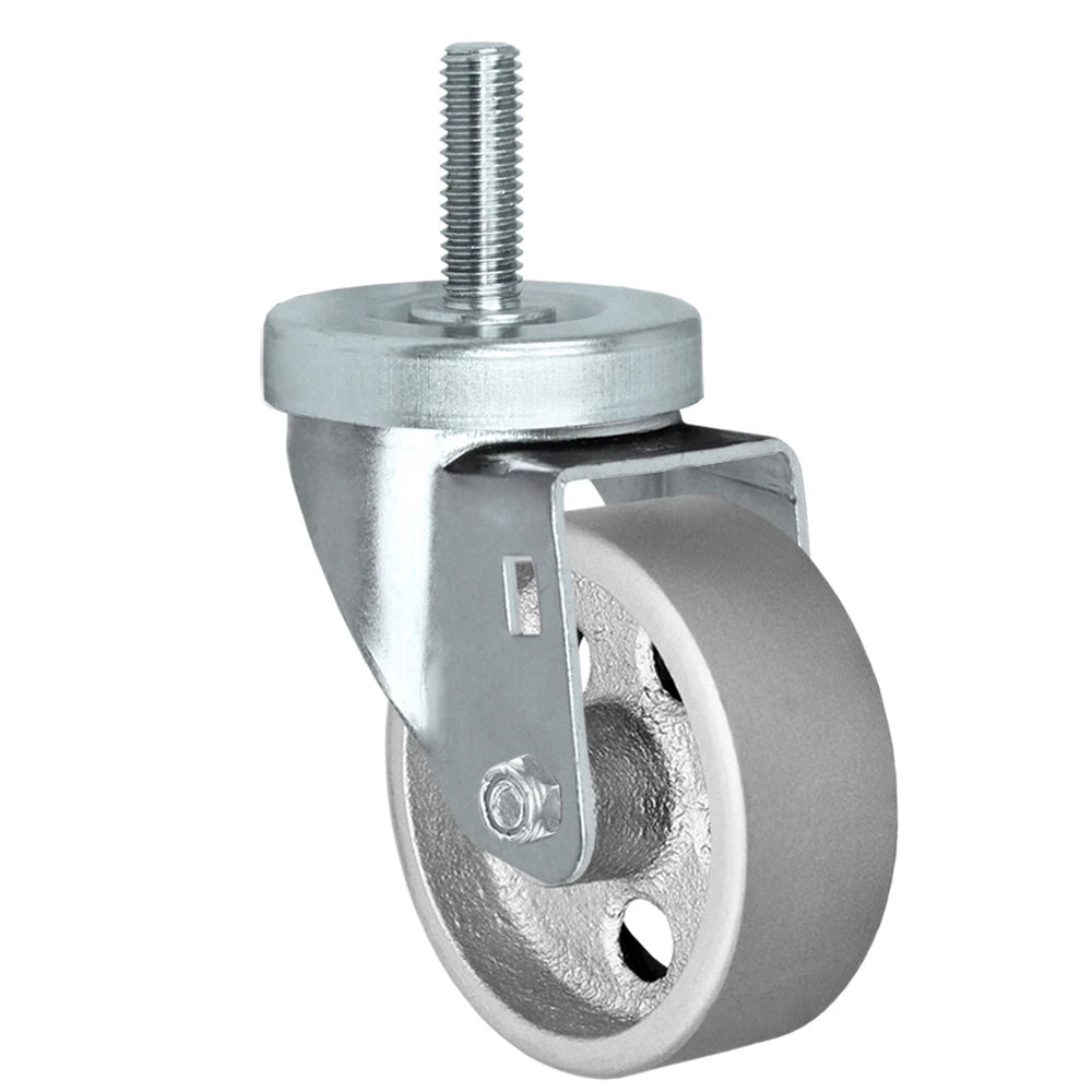 3 Inch x 1-1/4 Inch Steel Wheel Threaded Stem Caster - 300 lbs Capacity | Heavy Duty CasterHQ