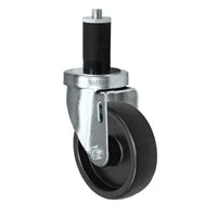3" X 1-1/4" Swivel Caster | Polyolefin Wheel | 1-3/8" Expanding Stem | 300 Lbs Capacity CasterHQ