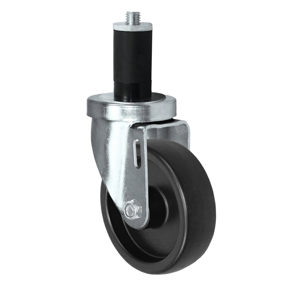 5" X 1-1/4" Swivel Caster | Polyolefin Wheel | 3/4" Expanding Stem | 300 Lbs Capacity CasterHQ