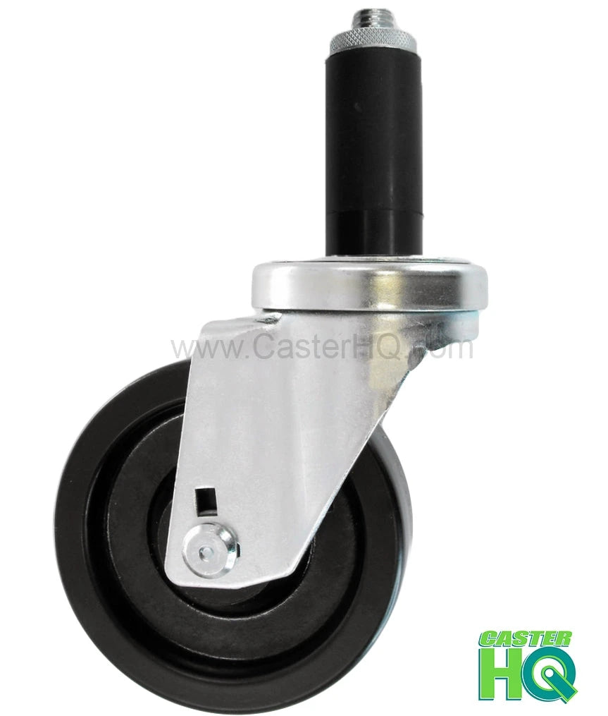 3" X 1-1/4" Swivel Caster | Phenolic Wheel | 1-1/8" Expanding Stem | 300 Lbs Capacity CasterHQ