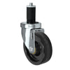 5" X 1-1/4" Swivel Caster | Phenolic Wheel | 1-1/8" Expanding Stem | 300 Lbs Capacity CasterHQ