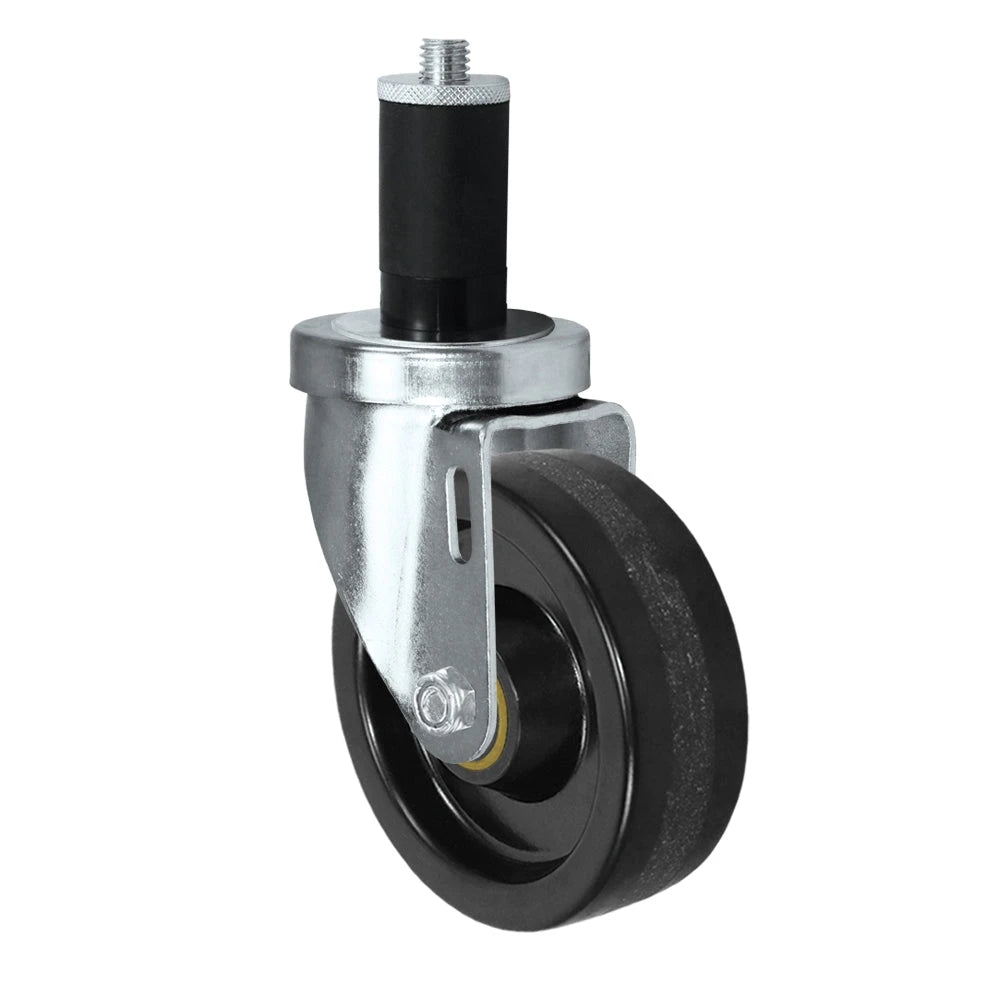 5" X 1-1/4" Swivel Caster | Phenolic Wheel | 1" Expanding Stem | 300 Lbs Capacity CasterHQ