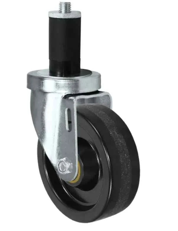 4" X 1-1/4" Swivel Caster | Phenolic Wheel | 1-1/2" Expanding Stem | 300 Lbs Capacity CasterHQ