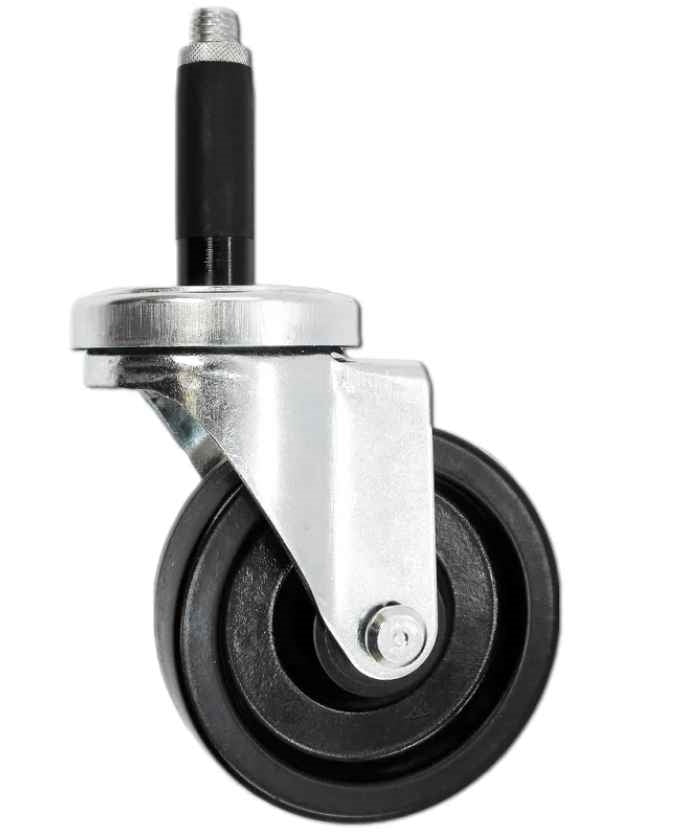 4" X 1-1/4" Swivel Caster | Phenolic Wheel | 1-1/2" Expanding Stem | 300 Lbs Capacity CasterHQ