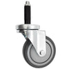 3" X 1-1/4" Swivel Caster | Gray Thermo Plastic Rubber Wheel | 7/8" Expanding Stem | 250 Lbs Capacity CasterHQ