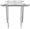 4" x 1-1/4" Rigid Caster Frame - 2-3/8" x 3-5/8" Mounting Plate - 350 lbs Capacity CasterHQ
