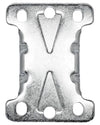 4" x 1-1/4" Rigid Caster Frame - 2-3/8" x 3-5/8" Mounting Plate - 350 lbs Capacity CasterHQ