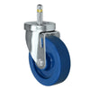 4" X 1-1/4"  Swivel Caster - Solid Polyurethane Wheel - 7/16" Grip Ring Stem Caster -  350 LBS Load Capacity CasterHQ