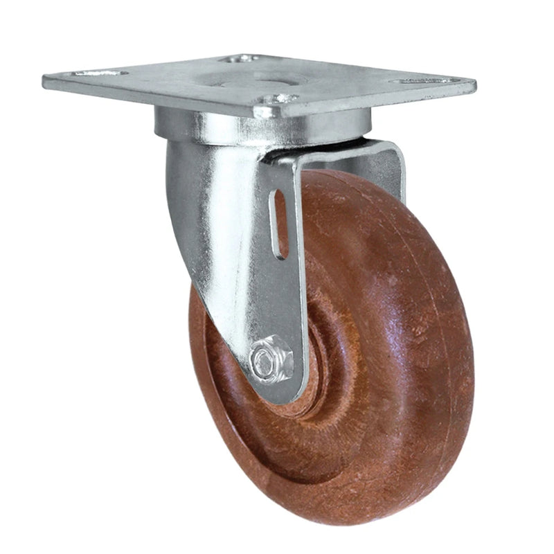 4 Inch x 1-1/4 Inch Hi-Temp Glass Filled Nylon Swivel Caster - 350 lbs Capacity | Heat Resistant CasterHQ