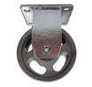 4" x 1-1/2" Steel Rigid Caster – 450 lb | 2-3/8" x 3-5/8" Plate | CasterHQ