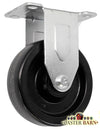 5" X 1.25" Light Duty Phenolic Wheel - Rigid Caster - 350 lb Cap CasterHQ