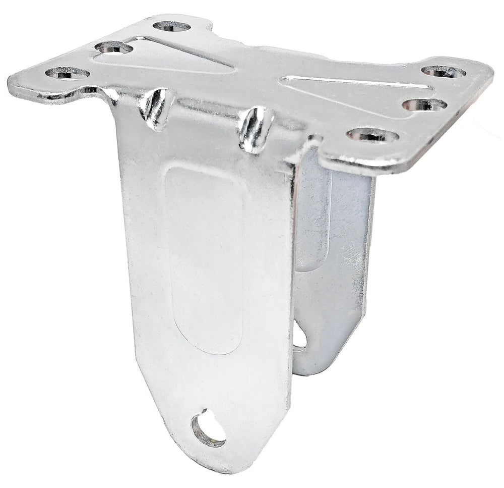 5" x 1-1/4" Rigid Caster Frame - 2-3/8" x 3-5/8" Mounting Plate - 350 lbs Capacity CasterHQ