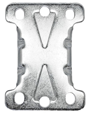 5" x 1-1/4" Rigid Caster Frame - 2-3/8" x 3-5/8" Mounting Plate - 350 lbs Capacity CasterHQ