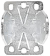 5" x 1-1/4" Rigid Caster Frame - 2-3/8" x 3-5/8" Mounting Plate - 350 lbs Capacity CasterHQ
