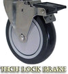 5" X 1.25" Light Duty Phenolic Wheel - Swivel Caster - 350 lb cap. CasterHQ