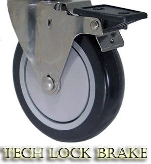 5" X 1.25" Light Duty Phenolic Wheel - Swivel Caster - 350 lb cap. CasterHQ