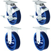 5" Solid Polyurethane Swivel & Rigid Caster – 1,400 lb | CasterHQ
