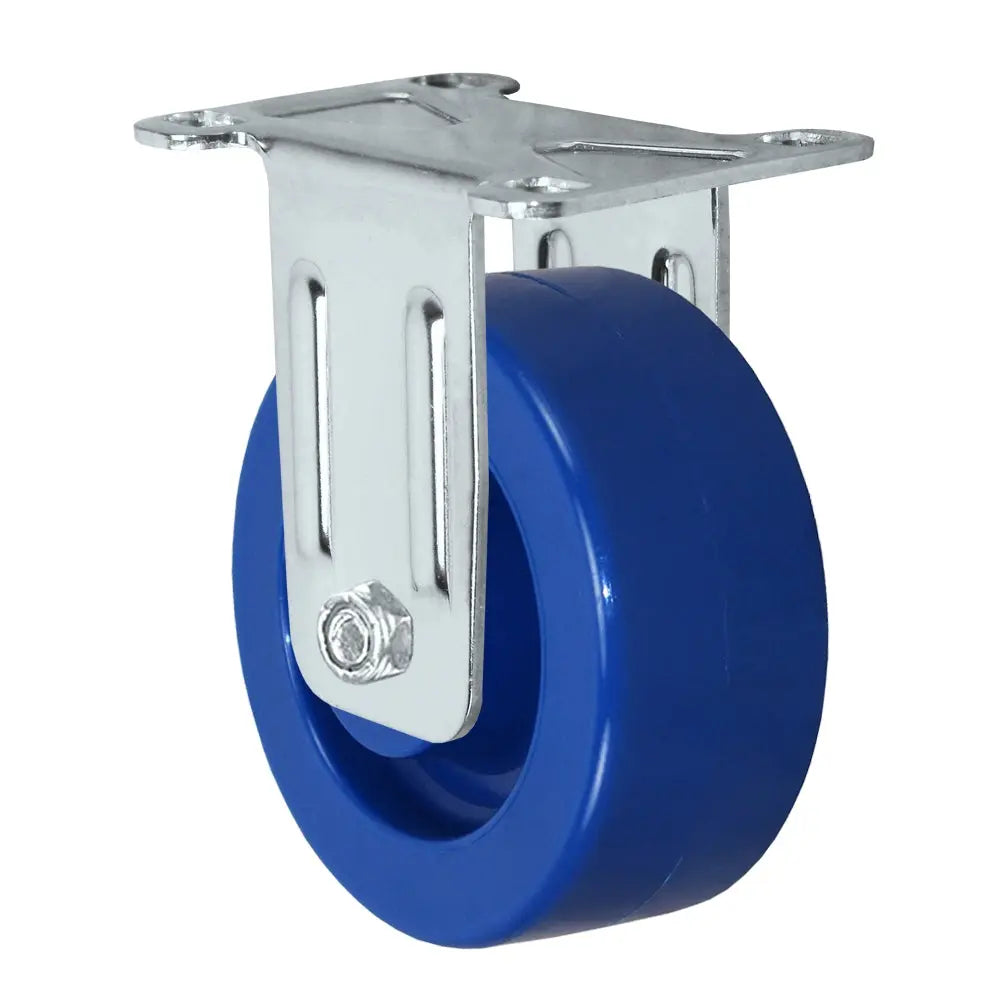 3" X 1.25" Solid Polyurethane Wheel - Stainless Rigid Caster 300 lbs Capacity -  | CasterHQ