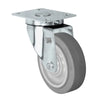 4 Inch Stainless Steel Swivel Caster - 300 lbs Capacity | Non-Marking Thermoplastic Rubber Wheel