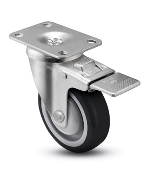 3" x 1-1/4" Polyurethane Total Lock Caster – 300 lb