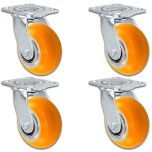 4" x 2" Poly on Aluminum Swivel Caster – 4,000 lb