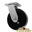 4" x 2" Phenolic Swivel Caster – 800 lb | 4" x 4-1/2" Top Plate | CasterHQ