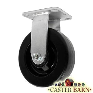 5 Inch x 2 Inch Rigid Caster - 1000 lbs Capacity | Phenolic Wheel Heavy Duty Plate Mount CasterHQ