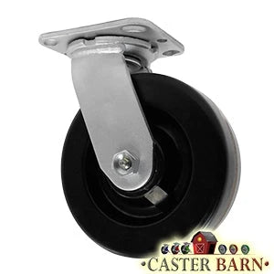 5" x 2" Swivel Caster – Phenolic Wheel, 1,000 lbs Capacity, Heavy-Duty Plate Mount CasterHQ