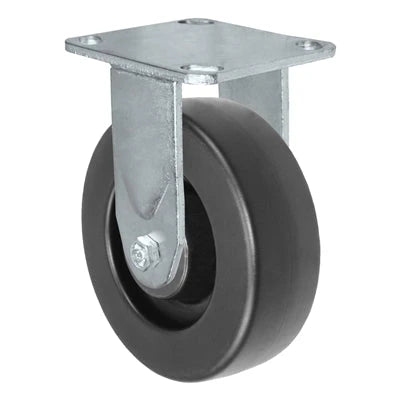 700 lbs Capacity 6x2 Inch Rigid Caster - Durable Polyolefin Wheel for Heavy-Duty Use CasterHQ