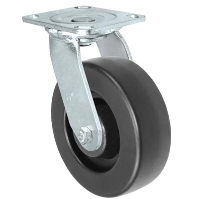 700 lbs Capacity 6x2 Inch Polyolefin Wheel Swivel Caster - Heavy Duty, Durable & Reliable for Industrial & Commercial Use CasterHQ