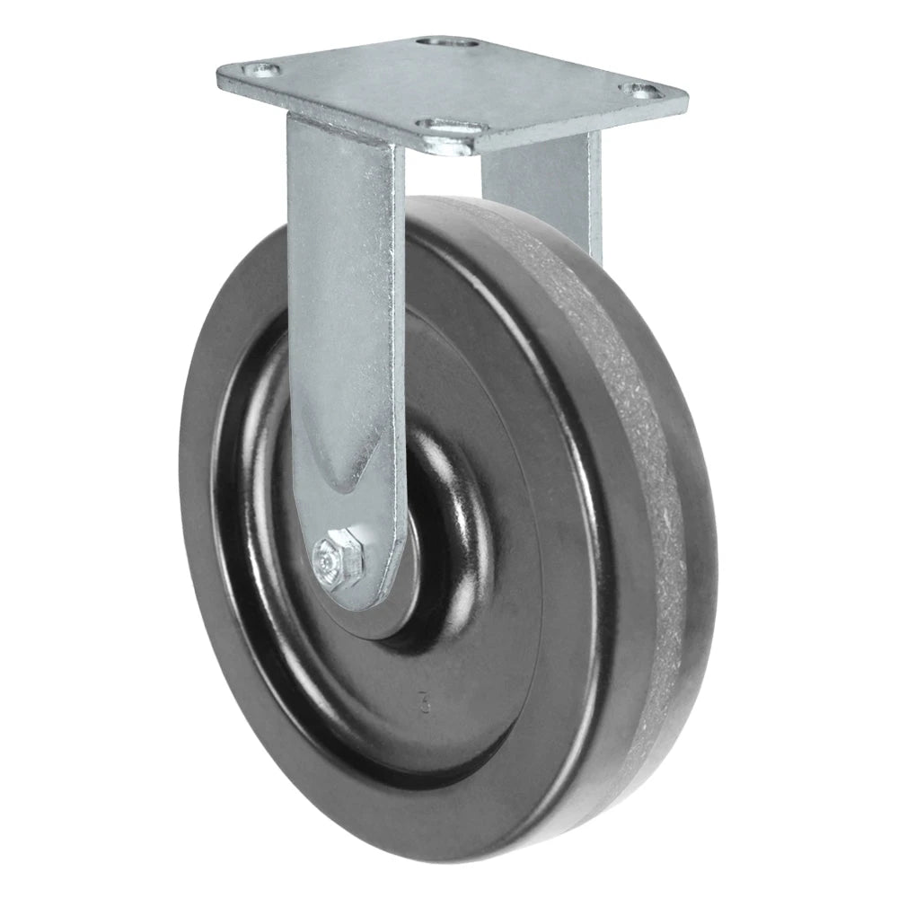 8" X 2"  Inch Rigid Caster - Phenolic Wheel - 1,250 Lbs Capacity CasterHQ