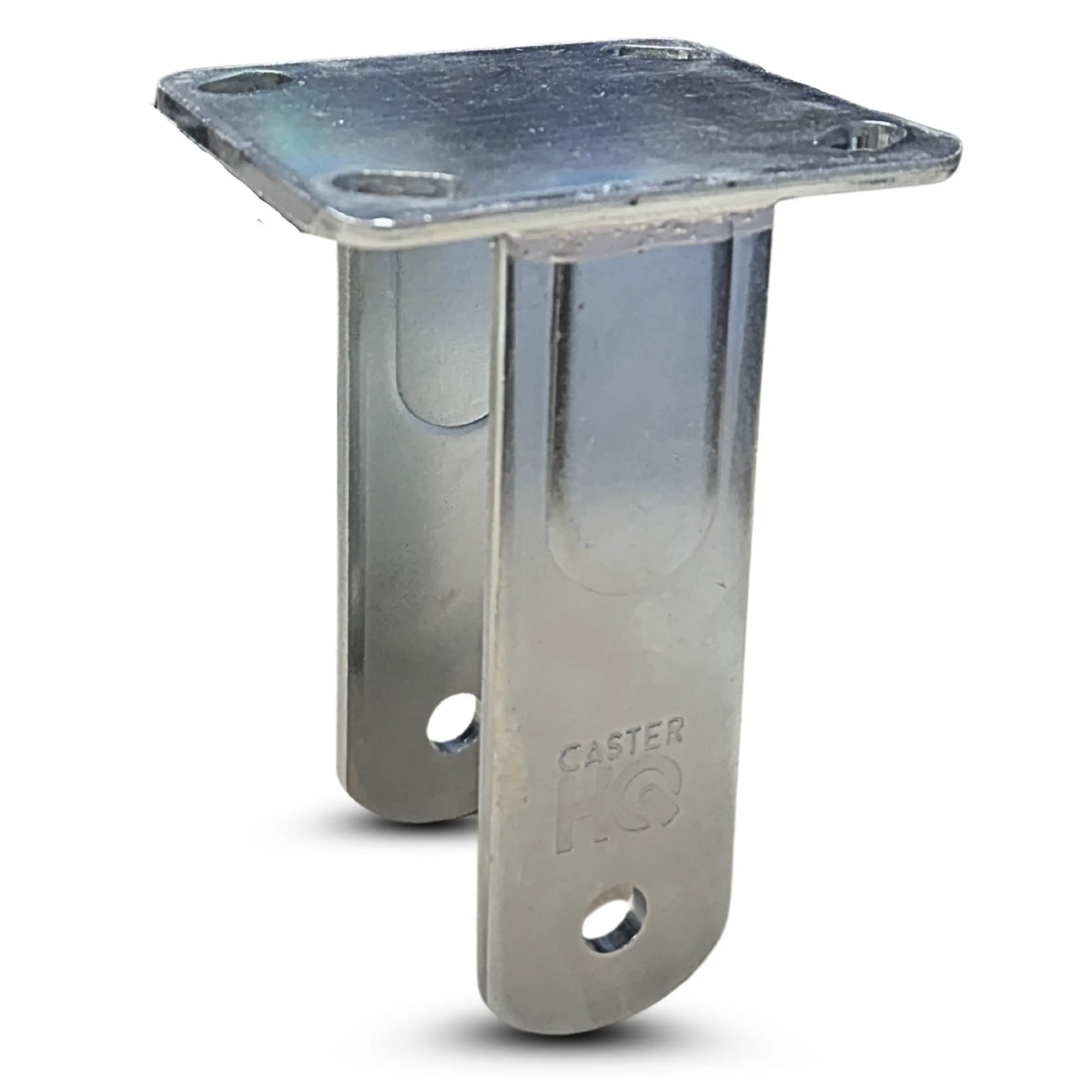 8" x 2" Rigid Caster Yoke / Rig/ Fork / Frame /  - Capacity up to 1,250 lbs -  | CasterHQ