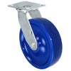 8" x 2" Solid Polyurethane Wheel - Swivel Caster - 1,400 lbs capacity - Plate Size: 4-1/2" x 6-1/4" CasterHQ